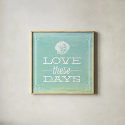 Love these Days by Katie Pertiet. Shown in a natural wood glass frame for a timeless modern aesthetic. Available as an archival giclee rolled canvas, fine art paper, or poster print. SKU 52924a.