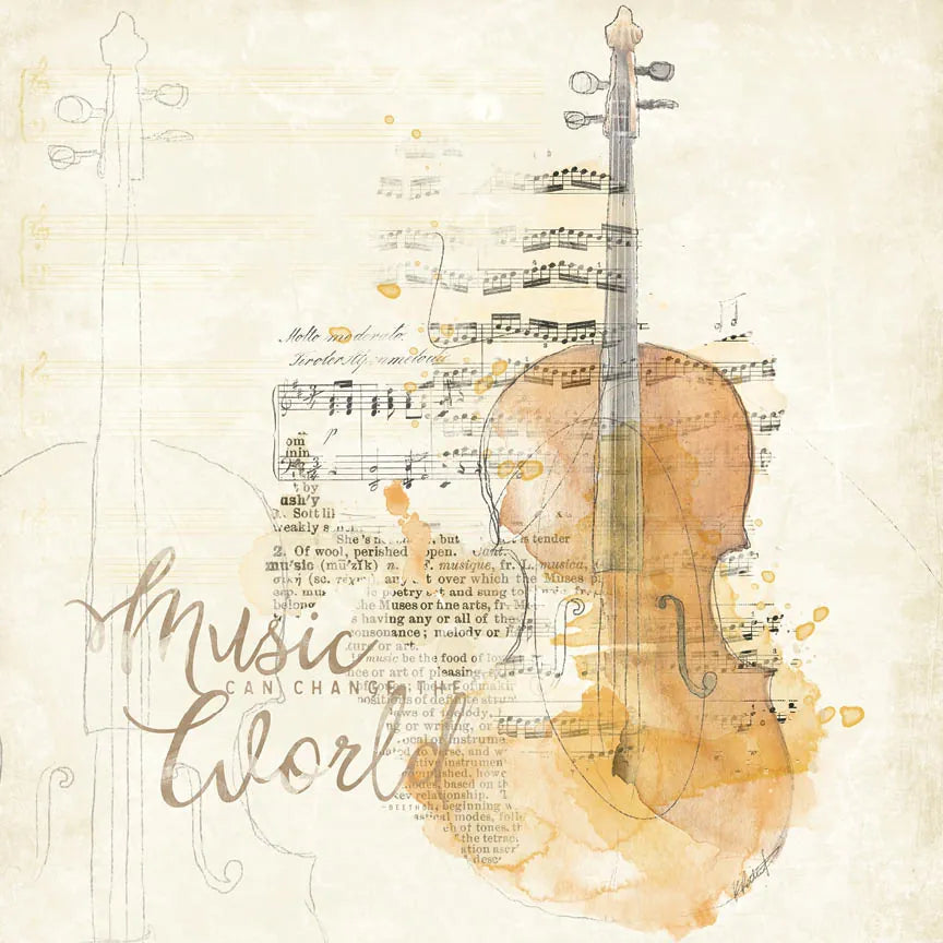 Musical Gift I by Katie Pertiet. SKU 18618a. Archival Giclee Fine art print for wall decor.