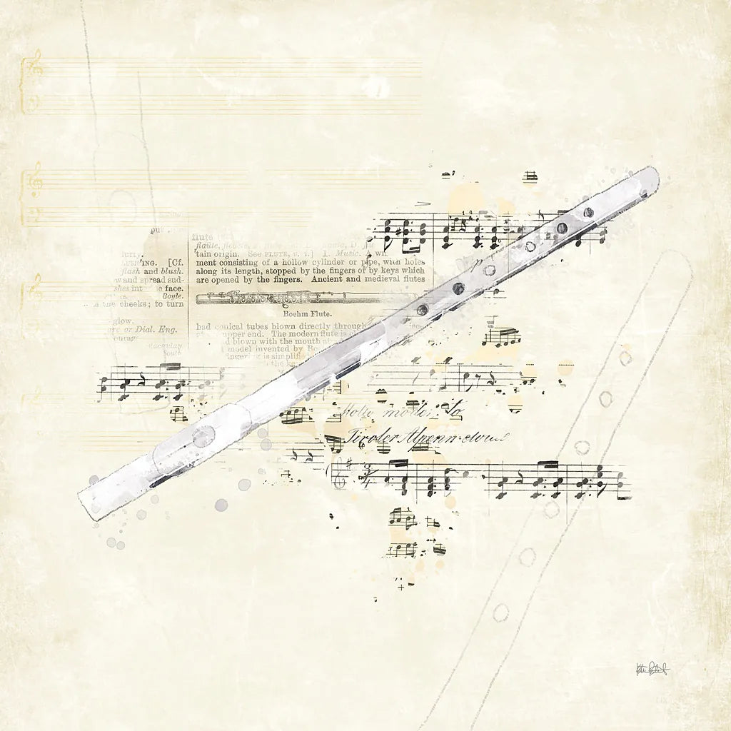 Musical Gift V by Katie Pertiet. SKU 58451a. Archival Giclee Fine art print for wall decor.