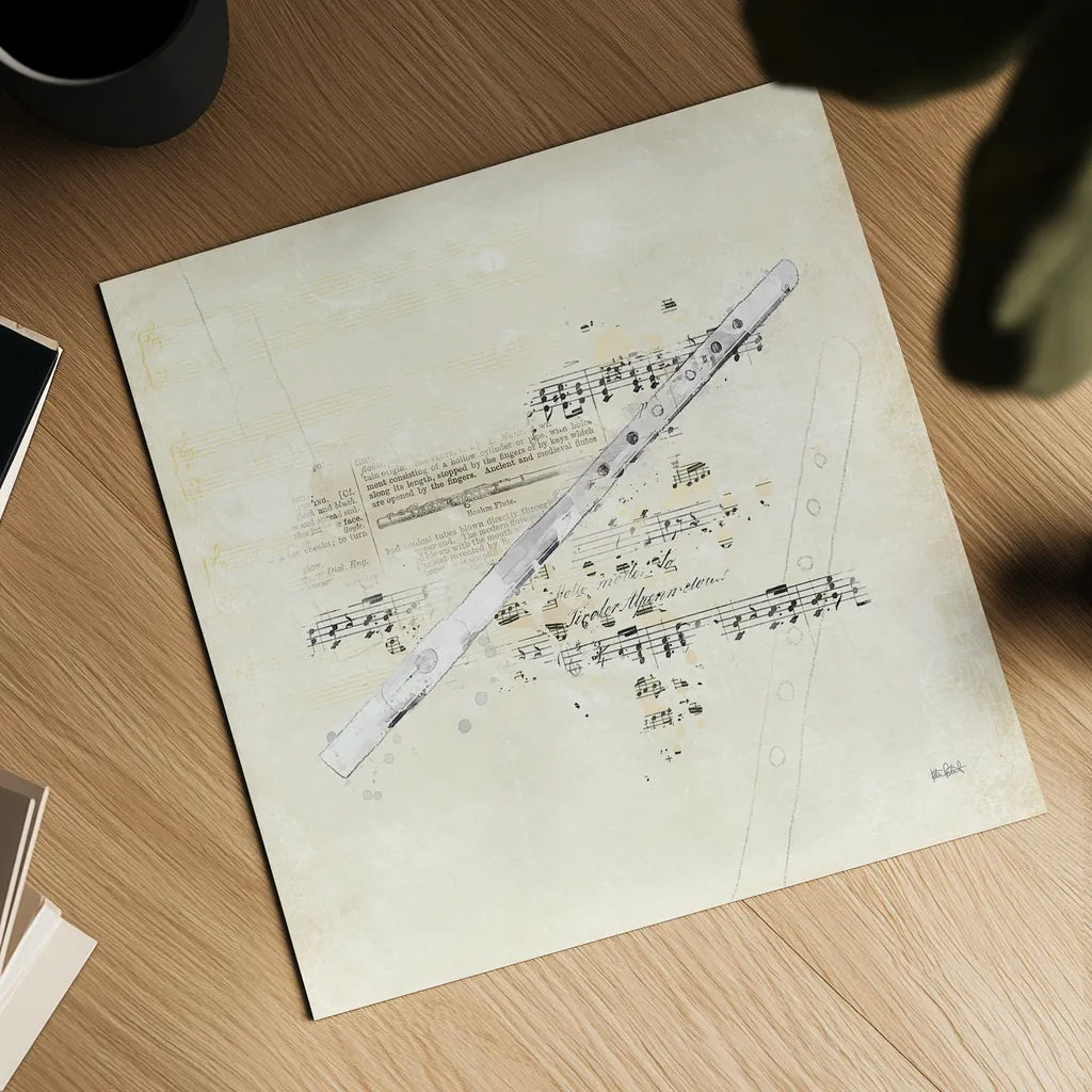 Musical Gift V by Katie Pertiet. Shown as a detailed flat fine art print, highlighting archival giclee quality. Available as an archival giclee rolled canvas, fine art paper, or poster print. SKU 58451a.