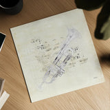 Musical Gift VI by Katie Pertiet. Shown as a detailed flat fine art print, highlighting archival giclee quality. Available as an archival giclee rolled canvas, fine art paper, or poster print. SKU 58452a.