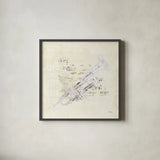Musical Gift VI by Katie Pertiet. Shown in a sleek black glass frame for a contemporary gallery look. Available as an archival giclee rolled canvas, fine art paper, or poster print. SKU 58452a.