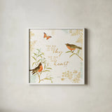 Natures Wisdom II by Katie Pertiet. Shown in a crisp white glass frame for a clean and minimalist style. Available as an archival giclee rolled canvas, fine art paper, or poster print. SKU 33552a.
