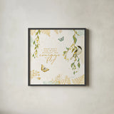 Natures Wisdom III by Katie Pertiet. Shown in a sleek black glass frame for a contemporary gallery look. Available as an archival giclee rolled canvas, fine art paper, or poster print. SKU 33553a.