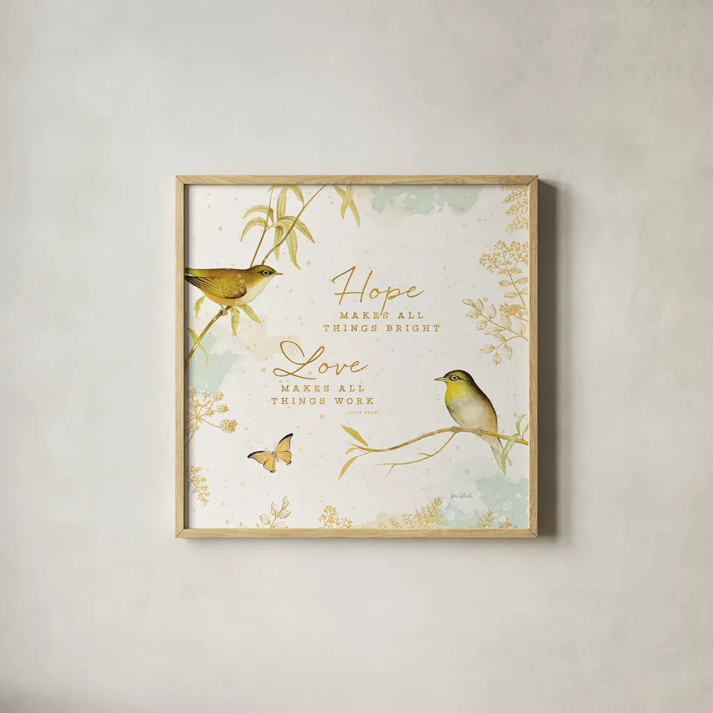 Natures Wisdom IV by Katie Pertiet. Shown in a natural wood glass frame for a timeless modern aesthetic. Available as an archival giclee rolled canvas, fine art paper, or poster print. SKU 33554a.