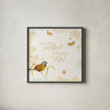 Natures Wisdom V by Katie Pertiet. Shown in a sleek black glass frame for a contemporary gallery look. Available as an archival giclee rolled canvas, fine art paper, or poster print. SKU 33555a.