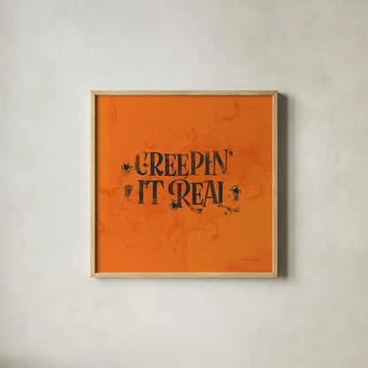 October 31st I by Katie Pertiet. Shown in a natural wood glass frame for a timeless modern aesthetic. Available as an archival giclee rolled canvas, fine art paper, or poster print. SKU 87857a.