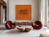 October 31st I by Katie Pertiet. Shown as extra-large giant wall art in a modern living room. Available as an archival giclee rolled canvas, fine art paper, or poster print. SKU 87857a.
