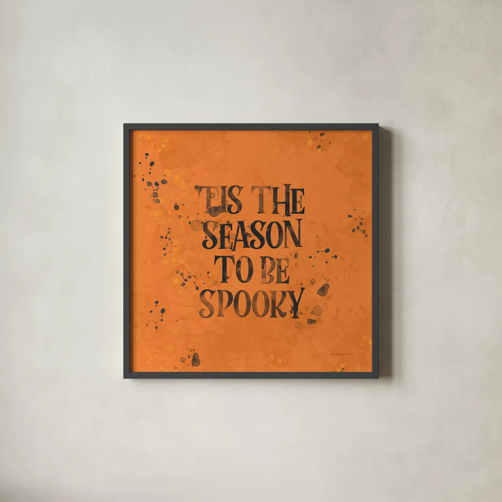 October 31st II by Katie Pertiet. Shown in a sleek black glass frame for a contemporary gallery look. Available as an archival giclee rolled canvas, fine art paper, or poster print. SKU 87858a.