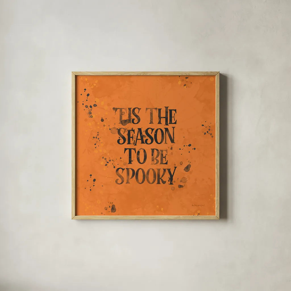 October 31st II by Katie Pertiet. Shown in a natural wood glass frame for a timeless modern aesthetic. Available as an archival giclee rolled canvas, fine art paper, or poster print. SKU 87858a.