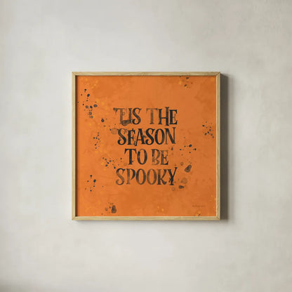 October 31st II by Katie Pertiet. Shown in a natural wood glass frame for a timeless modern aesthetic. Available as an archival giclee rolled canvas, fine art paper, or poster print. SKU 87858a.