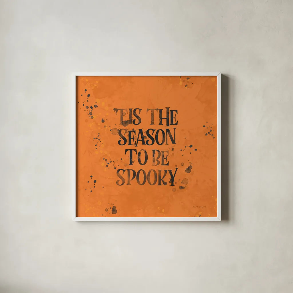 October 31st II by Katie Pertiet. Shown in a crisp white glass frame for a clean and minimalist style. Available as an archival giclee rolled canvas, fine art paper, or poster print. SKU 87858a.