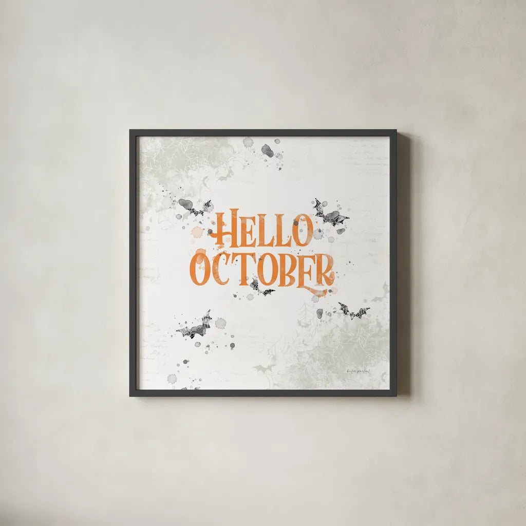 October 31st III by Katie Pertiet. Shown in a sleek black glass frame for a contemporary gallery look. Available as an archival giclee rolled canvas, fine art paper, or poster print. SKU 87859a.