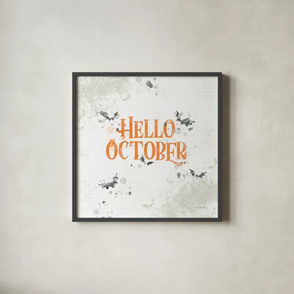 October 31st III by Katie Pertiet. Shown in a sleek black glass frame for a contemporary gallery look. Available as an archival giclee rolled canvas, fine art paper, or poster print. SKU 87859a.