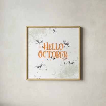 October 31st III by Katie Pertiet. Shown in a natural wood glass frame for a timeless modern aesthetic. Available as an archival giclee rolled canvas, fine art paper, or poster print. SKU 87859a.