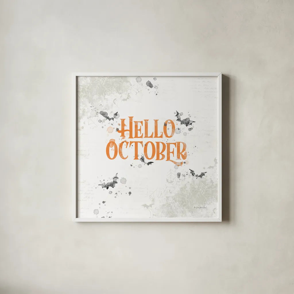 October 31st III by Katie Pertiet. Shown in a crisp white glass frame for a clean and minimalist style. Available as an archival giclee rolled canvas, fine art paper, or poster print. SKU 87859a.