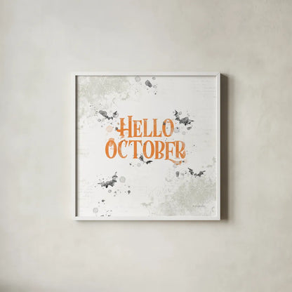 October 31st III by Katie Pertiet. Shown in a crisp white glass frame for a clean and minimalist style. Available as an archival giclee rolled canvas, fine art paper, or poster print. SKU 87859a.
