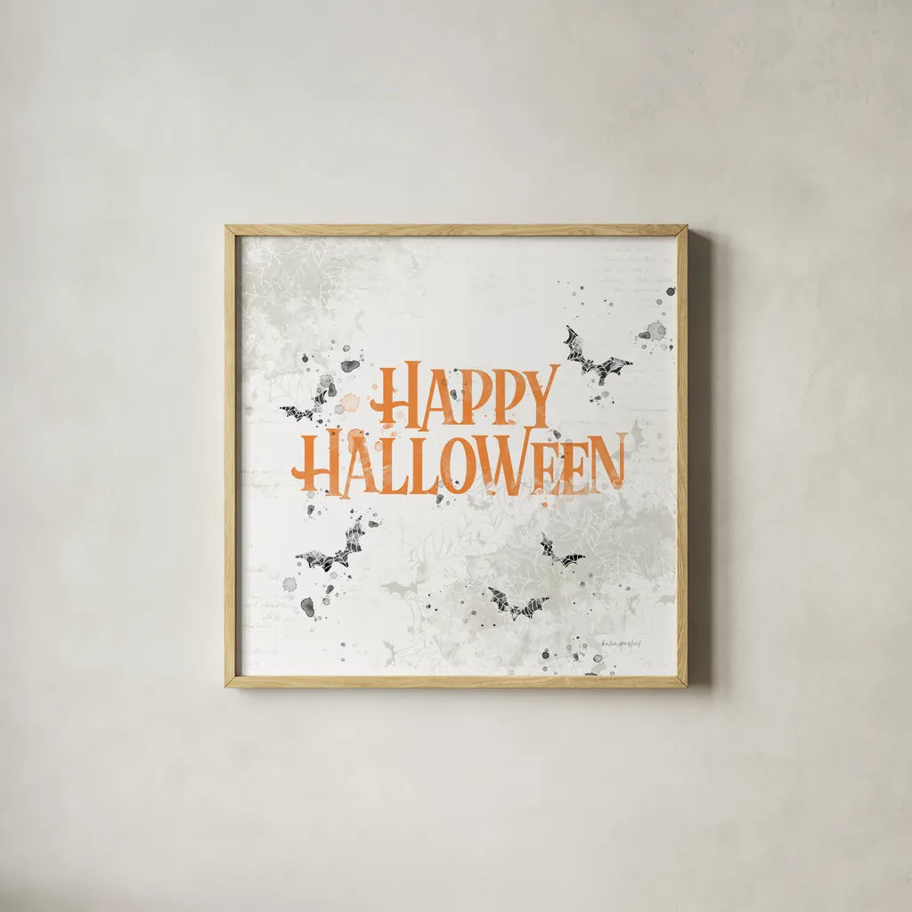 October 31st IV by Katie Pertiet. Shown in a natural wood glass frame for a timeless modern aesthetic. Available as an archival giclee rolled canvas, fine art paper, or poster print. SKU 87860a.