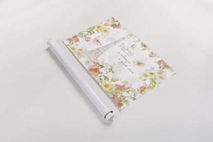 Painting Paris I by Katie Pertiet. shown as a rolled paper print. Available as archival giclee rolled canvas, fine art paper, or poster print. SKU 45615i.