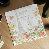 Painting Paris III by Katie Pertiet. Shown as a detailed flat fine art print, highlighting archival giclee quality. Available as an archival giclee rolled canvas, fine art paper, or poster print. SKU 45617a.
