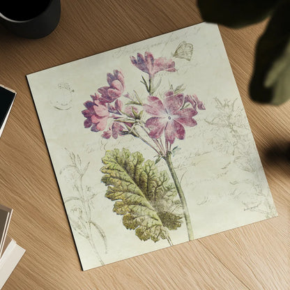 Primrose Square by Katie Pertiet. Shown as a detailed flat fine art print, highlighting archival giclee quality. Available as an archival giclee rolled canvas, fine art paper, or poster print. SKU 5985a.