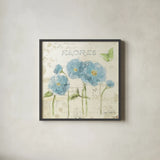 Romantic Morning III by Katie Pertiet. Shown in a sleek black glass frame for a contemporary gallery look. Available as an archival giclee rolled canvas, fine art paper, or poster print. SKU 24143a.