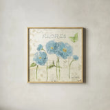 Romantic Morning III by Katie Pertiet. Shown in a natural wood glass frame for a timeless modern aesthetic. Available as an archival giclee rolled canvas, fine art paper, or poster print. SKU 24143a.