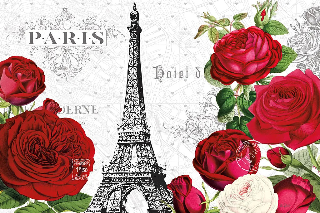 Rouge Paris I by Katie Pertiet. SKU 43774i. Archival Giclee Fine art print for wall decor.