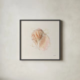 Shell Collector V by Katie Pertiet. Shown in a sleek black glass frame for a contemporary gallery look. Available as an archival giclee rolled canvas, fine art paper, or poster print. SKU 29930a.