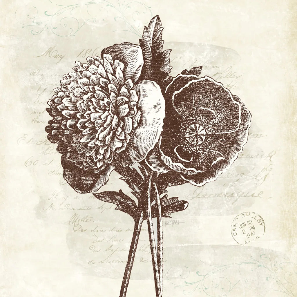 Spa Botanical III by Katie Pertiet. SKU 12339a. Archival Giclee Fine art print for wall decor.