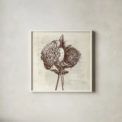 Spa Botanical III by Katie Pertiet. Shown in a crisp white glass frame for a clean and minimalist style. Available as an archival giclee rolled canvas, fine art paper, or poster print. SKU 12339a.