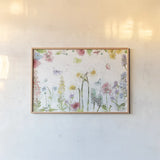 Spring Splash I by Katie Pertiet. shown as a paper print in a natural frame. Available as a archival giclee rolled canvas, fine art paper, or poster print. SKU 48821i.