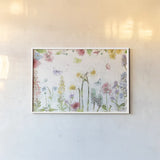 Spring Splash I by Katie Pertiet. shown as a paper print in a white frame. Available as a archival giclee rolled canvas, fine art paper, or poster print. SKU 48821i.