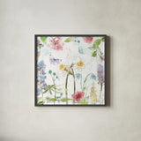 Spring Splash II by Katie Pertiet. Shown in a sleek black glass frame for a contemporary gallery look. Available as an archival giclee rolled canvas, fine art paper, or poster print. SKU 48822a.