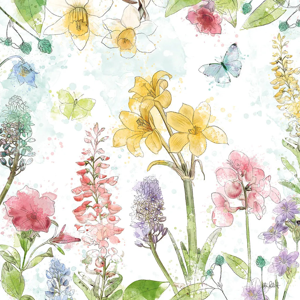 Spring Splash III by Katie Pertiet. SKU 48823a. Archival Giclee Fine art print for wall decor.