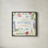 Spring Splash IV by Katie Pertiet. Shown in a sleek black glass frame for a contemporary gallery look. Available as an archival giclee rolled canvas, fine art paper, or poster print. SKU 48824a.
