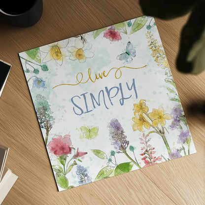 Spring Splash V by Katie Pertiet. Shown as a detailed flat fine art print, highlighting archival giclee quality. Available as an archival giclee rolled canvas, fine art paper, or poster print. SKU 48825a.