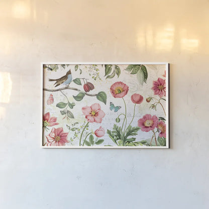 Studio Botanicals I by Katie Pertiet. shown as a paper print in a white frame. Available as a archival giclee rolled canvas, fine art paper, or poster print. SKU 49493i.