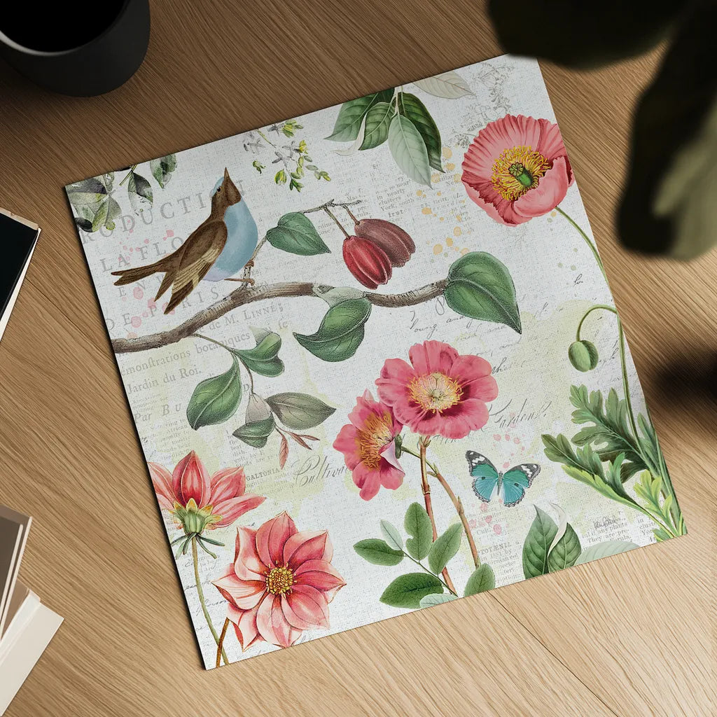 Studio Botanicals II by Katie Pertiet. Shown as a detailed flat fine art print, highlighting archival giclee quality. Available as an archival giclee rolled canvas, fine art paper, or poster print. SKU 49494a.