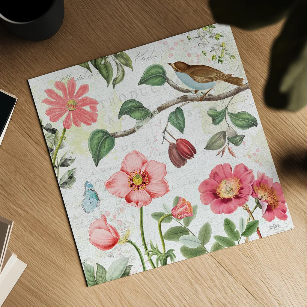 Studio Botanicals III by Katie Pertiet. Shown as a detailed flat fine art print, highlighting archival giclee quality. Available as an archival giclee rolled canvas, fine art paper, or poster print. SKU 49495a.