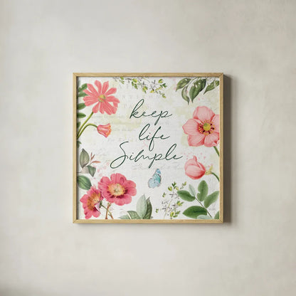 Studio Botanicals IV Green by Katie Pertiet. Shown in a natural wood glass frame for a timeless modern aesthetic. Available as an archival giclee rolled canvas, fine art paper, or poster print. SKU 56414a.