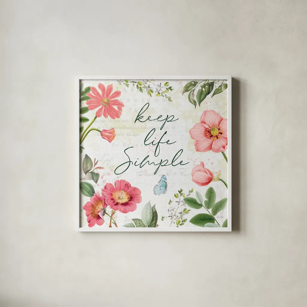 Studio Botanicals IV Green by Katie Pertiet. Shown in a crisp white glass frame for a clean and minimalist style. Available as an archival giclee rolled canvas, fine art paper, or poster print. SKU 56414a.