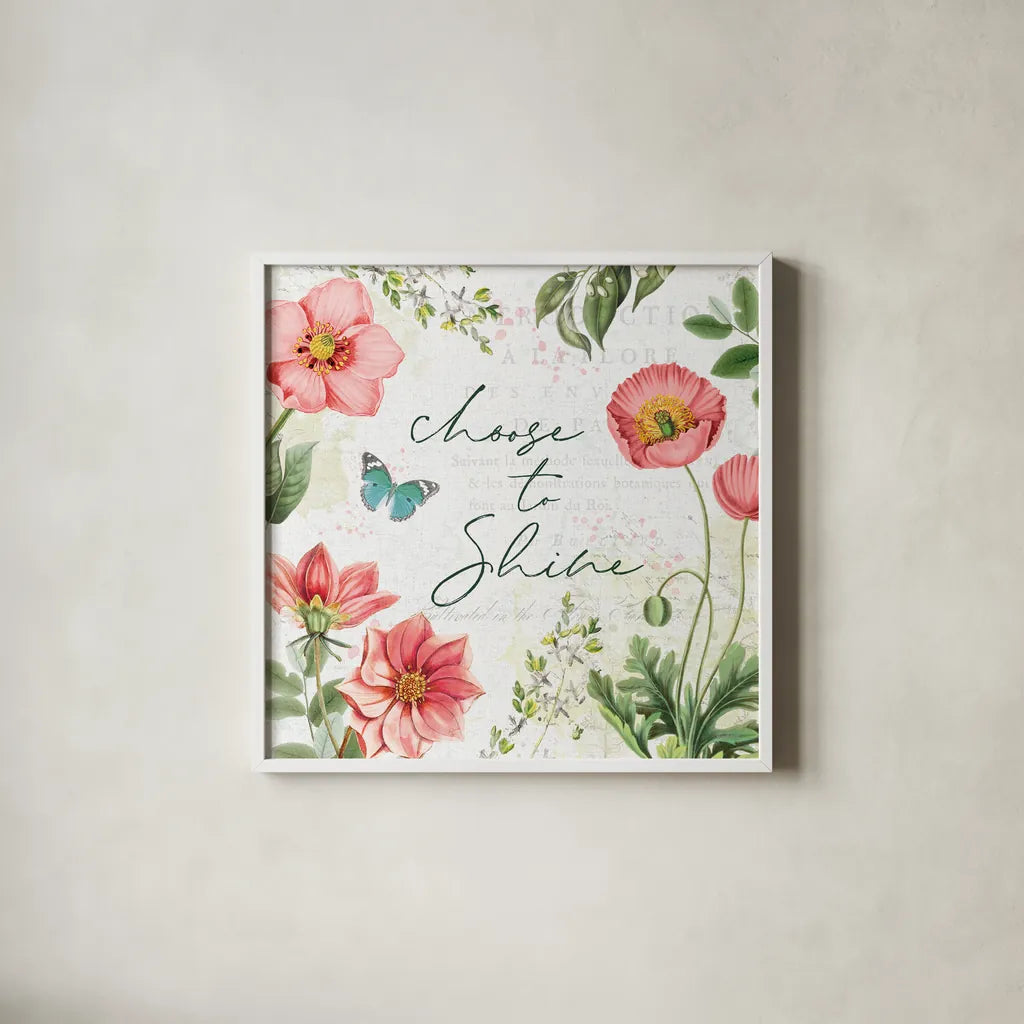 Studio Botanicals V Green by Katie Pertiet. Shown in a crisp white glass frame for a clean and minimalist style. Available as an archival giclee rolled canvas, fine art paper, or poster print. SKU 56415a.