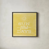 Sun Filled Days by Katie Pertiet. Shown in a sleek black glass frame for a contemporary gallery look. Available as an archival giclee rolled canvas, fine art paper, or poster print. SKU 53043a.