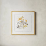 Sunny Day II by Katie Pertiet. Shown in a natural wood glass frame for a timeless modern aesthetic. Available as an archival giclee rolled canvas, fine art paper, or poster print. SKU 29915a.