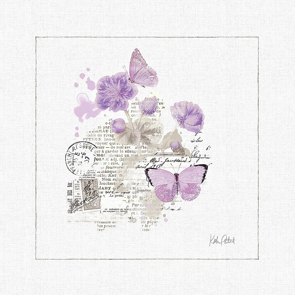 Sunny Day II Purple by Katie Pertiet. SKU 31675a. Archival Giclee Fine art print for wall decor.