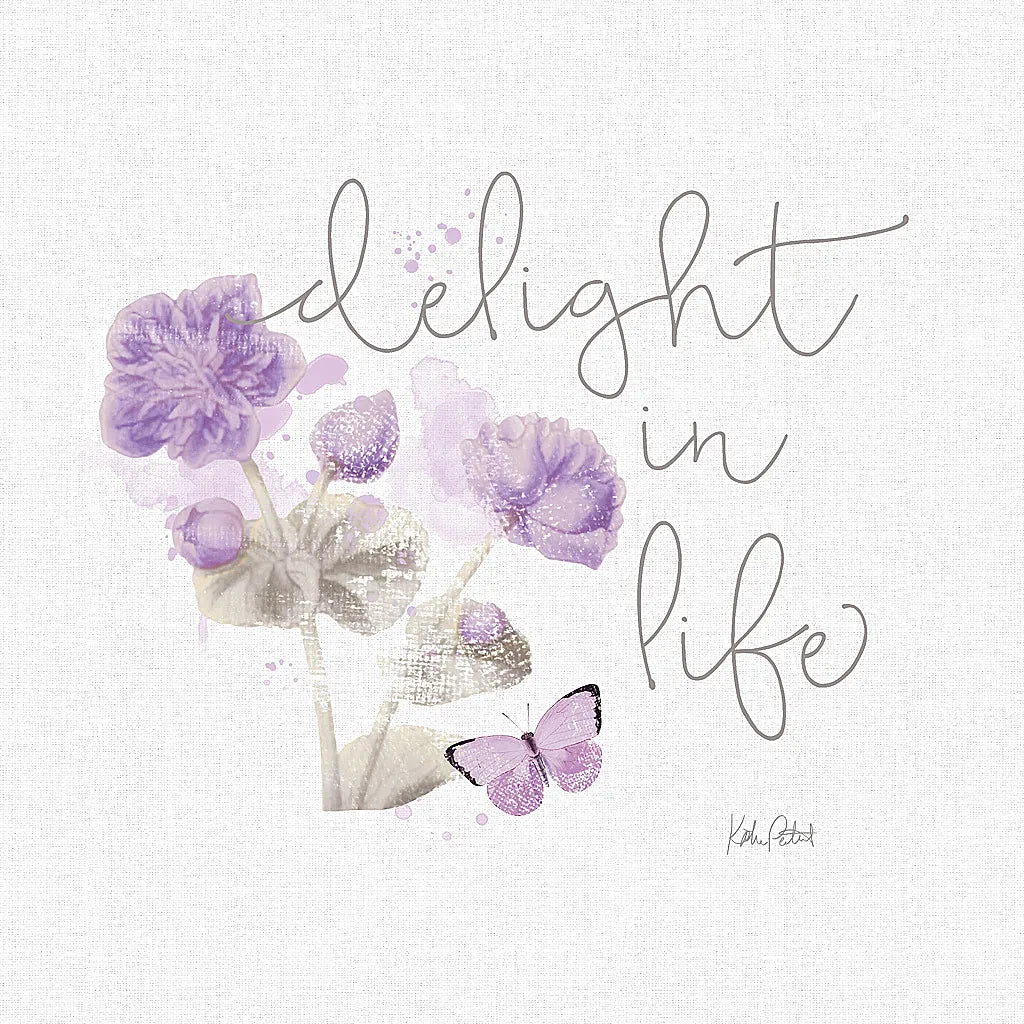 Sunny Day VI Purple by Katie Pertiet. SKU 31678a. Archival Giclee Fine art print for wall decor.