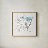 Sunny Day VII Aqua by Katie Pertiet. Shown in a natural wood glass frame for a timeless modern aesthetic. Available as an archival giclee rolled canvas, fine art paper, or poster print. SKU 31679a.