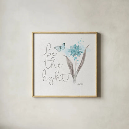 Sunny Day VII Aqua by Katie Pertiet. Shown in a natural wood glass frame for a timeless modern aesthetic. Available as an archival giclee rolled canvas, fine art paper, or poster print. SKU 31679a.