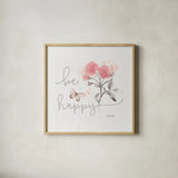 Sunny Day VIII Pink by Katie Pertiet. Shown in a natural wood glass frame for a timeless modern aesthetic. Available as an archival giclee rolled canvas, fine art paper, or poster print. SKU 31680a.